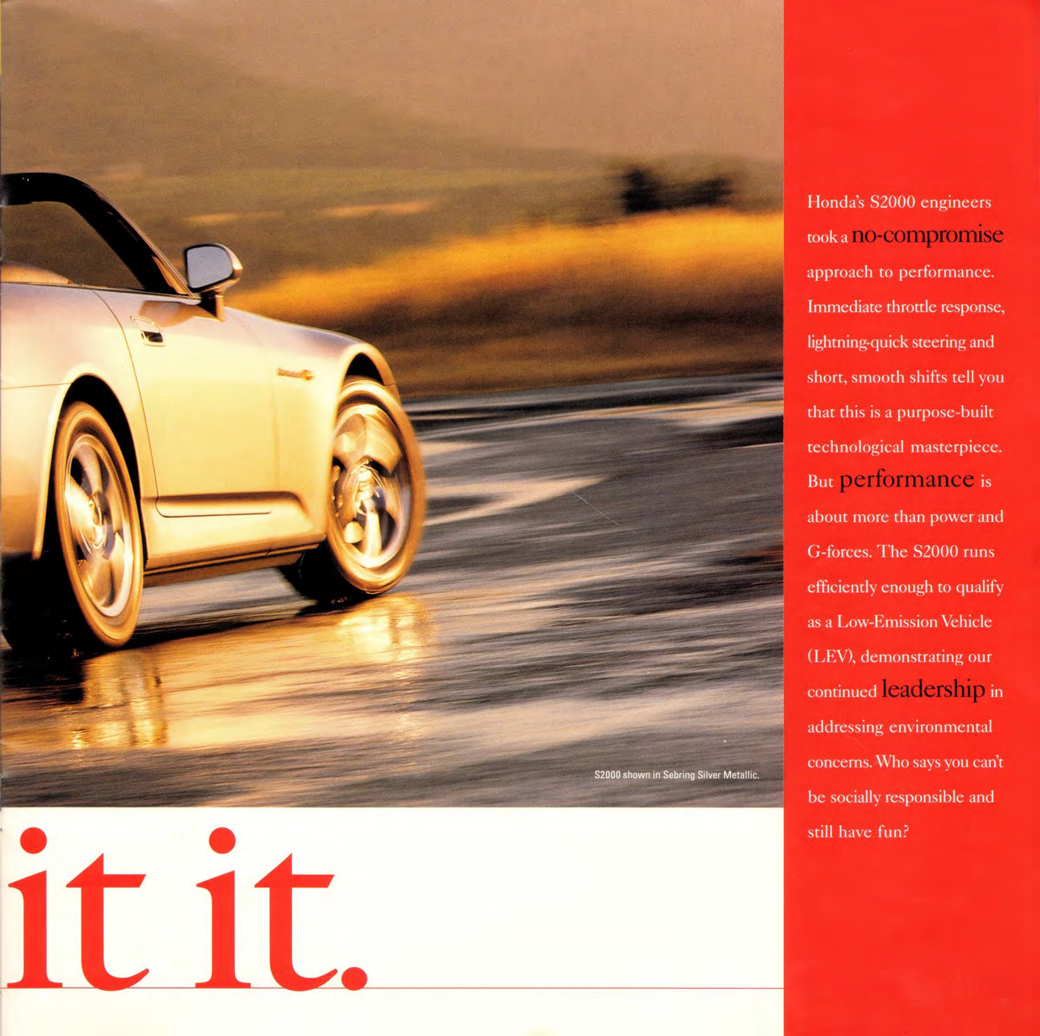 2003 Honda S2000 Brochure Page 24